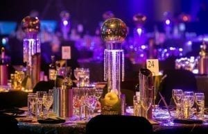 mirror ball table centrepiece