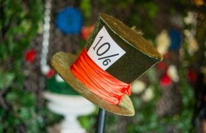 alice in wonderland mad hatter hat on stand