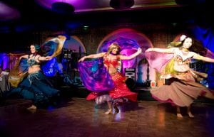bellydancers at pan pacific perth for arabian nights themed event