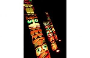 Wild West event styling theme with totem pole props for hire